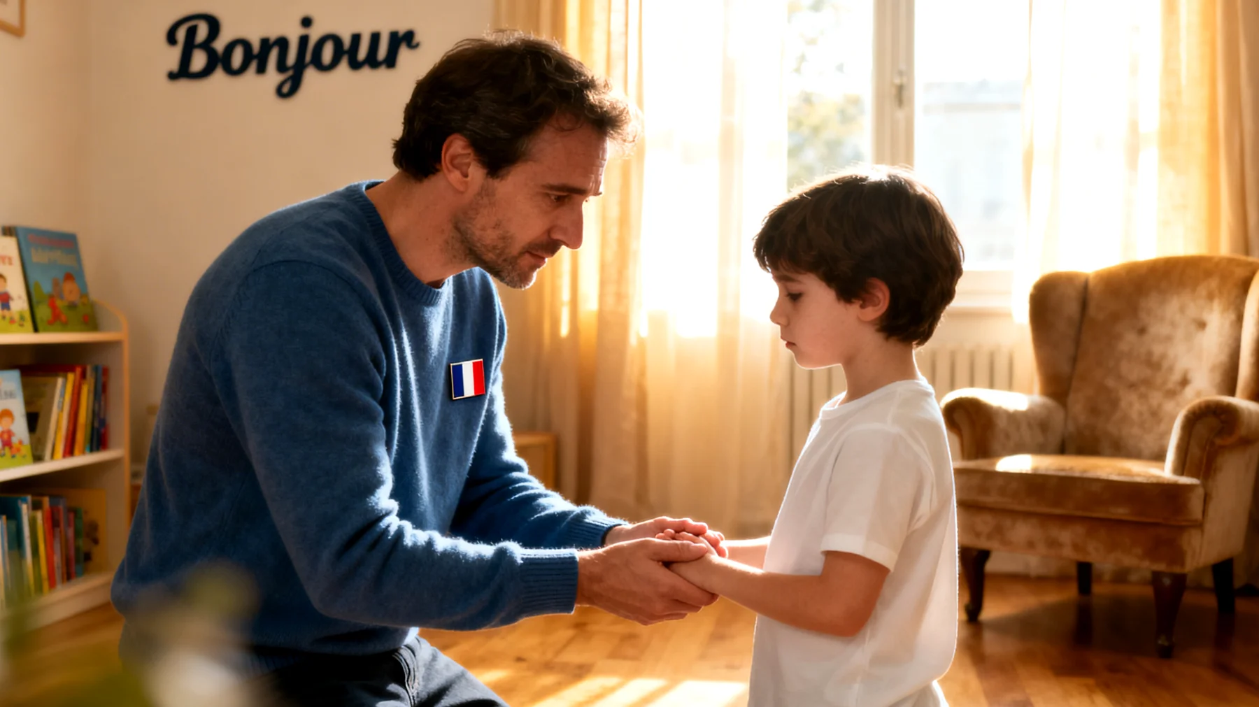 Comment un papa peut-il accompagner efficacement son enfant dans la gestion et l'expression saine de ses émotions intenses (pleurs, colère, anxiété, peur) tout en préservant la qualité de leur relation ?"